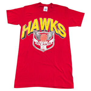 80s Logo 7 Atlanta Hawks NBA T shirt